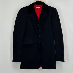 HARRY HALL Riding Jacket with Velvet Collar Black